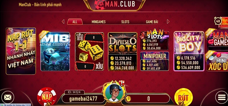 Man Club - Game bài đặc biệt dành cho phái mạnh - Tải ManClub IOS,APK,Android mới nhất 6/2023